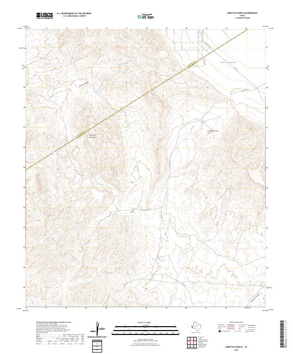 Ninetysix Ranch, TX — USGS 7.5-minute topo (2022)