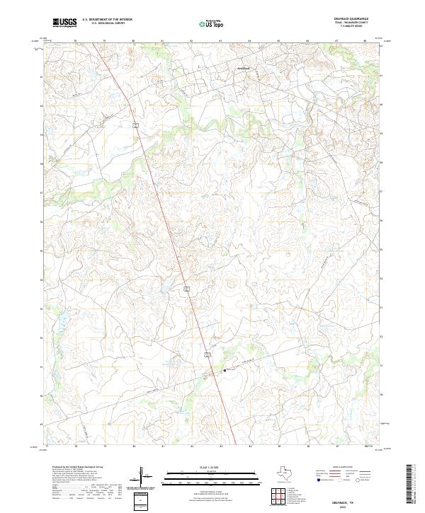 Grayback, TX — USGS 7.5-minute topo (2022)