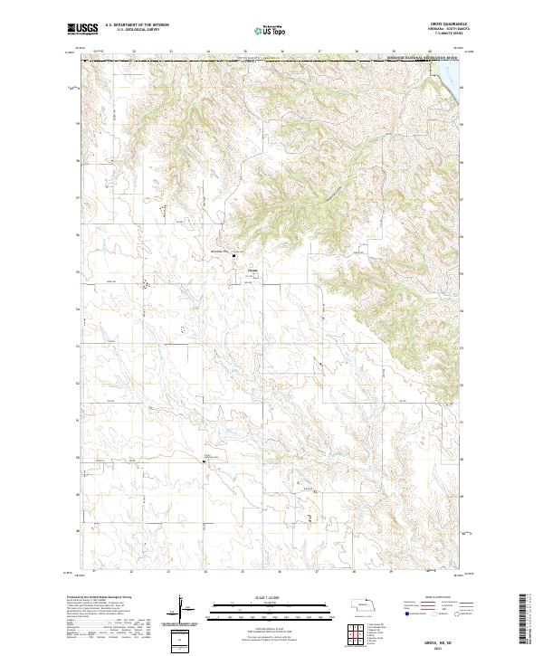 Gross, NE-SD — USGS 7.5-minute topo (2021)