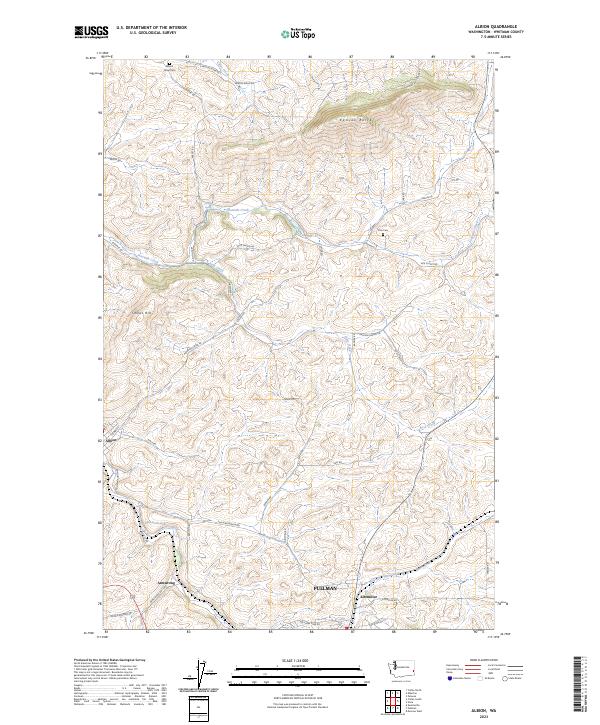 Albion, WA — USGS 7.5-minute topo (2023)