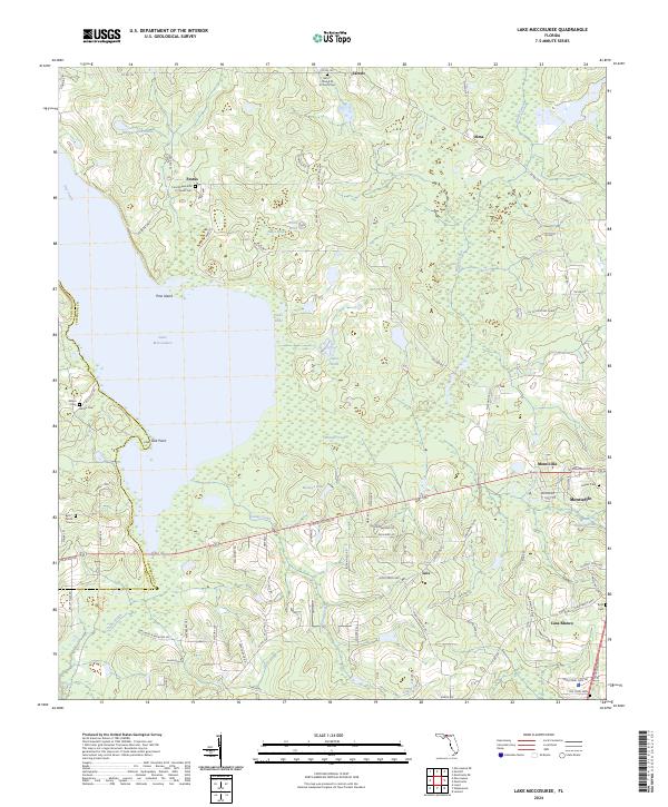 Lake Miccosukee, FL — USGS 7.5-minute topo (2024)