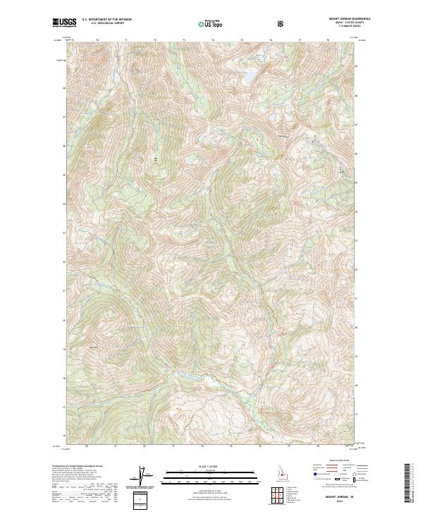 Mount Jordan, ID — USGS 7.5-minute topo (2024)