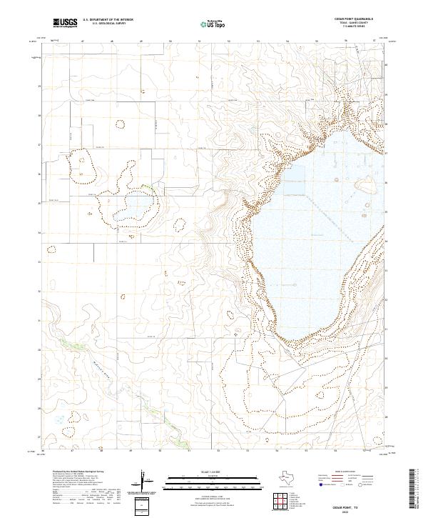Cedar Point, TX — USGS 7.5-minute topo (2022)