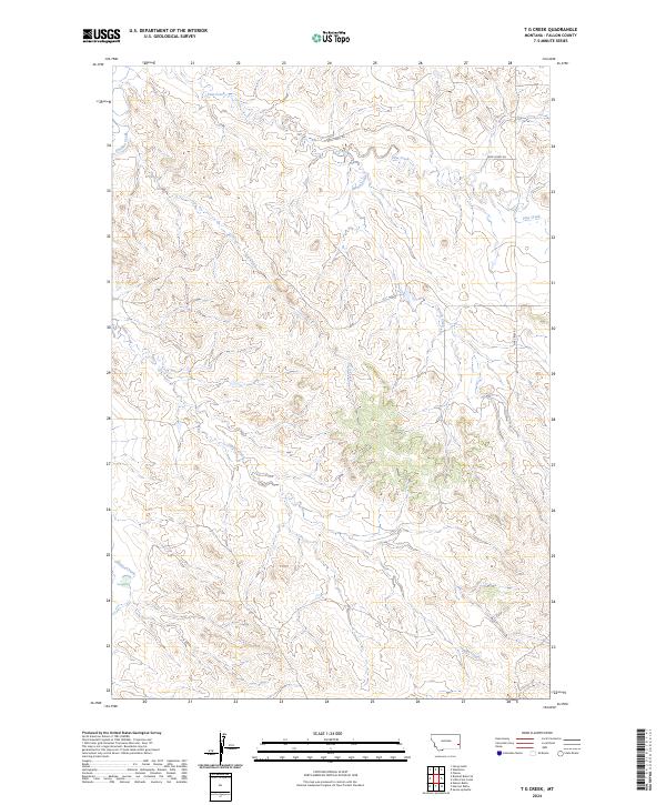 T G Creek, MT — USGS 7.5-minute topo (2024)
