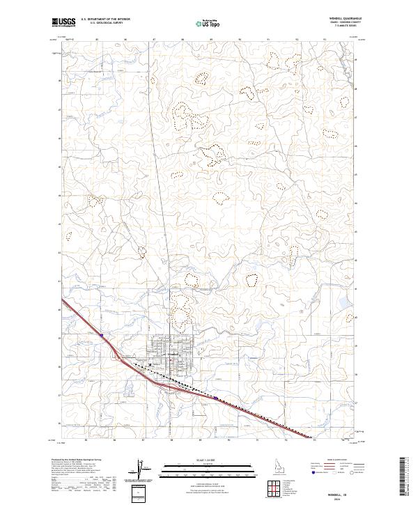 Wendell, ID — USGS 7.5-minute topo (2024)
