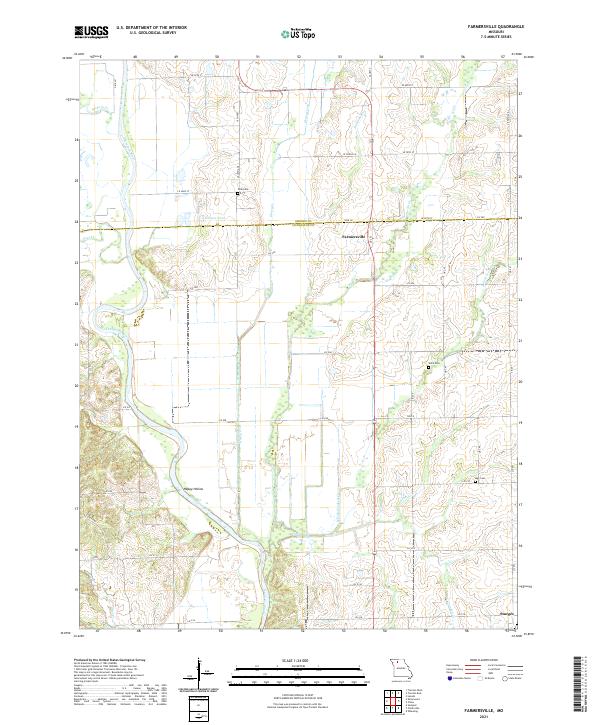Farmersville, MO — USGS 7.5-minute topo (2021)