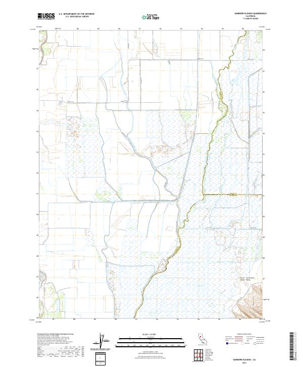 Sanborn Slough, CA — USGS 7.5-minute topo (2021)