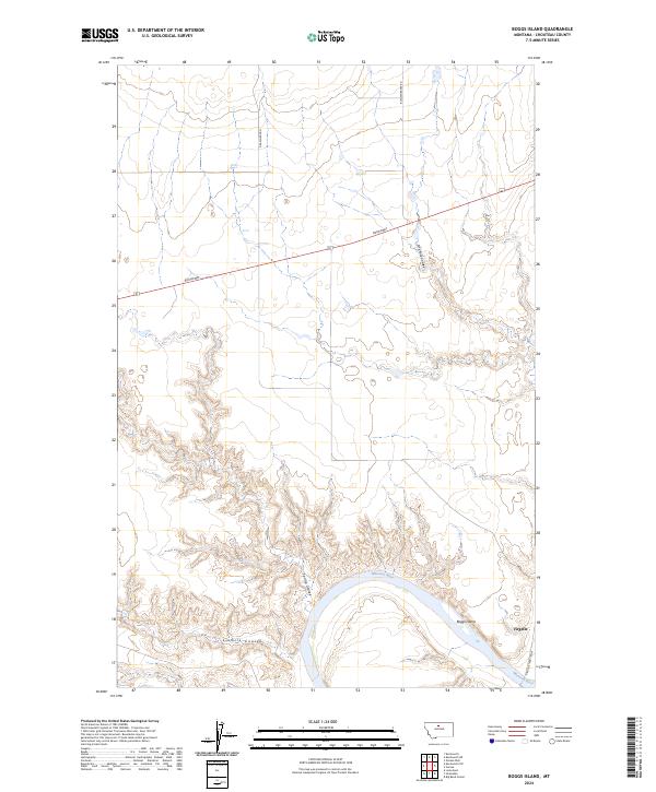 Boggs Island, MT — USGS 7.5-minute topo (2024)
