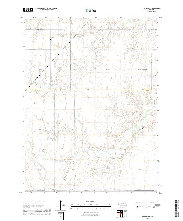 Harvard NW, NE — USGS 7.5-minute topo (2021)