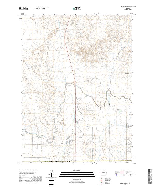 Erdman Ranch, NE — USGS 7.5-minute topo (2021)