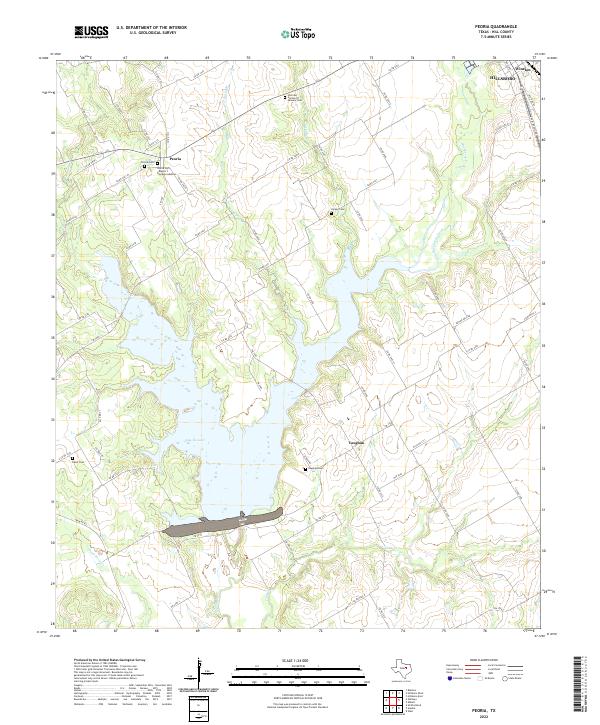 Peoria, TX — USGS 7.5-minute topo (2022)