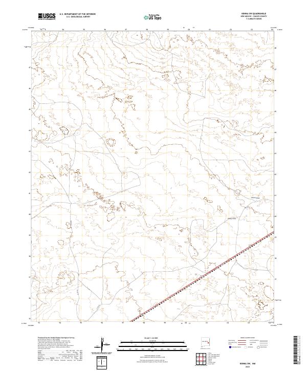 Kenna SW, NM — USGS 7.5-minute topo (2023)