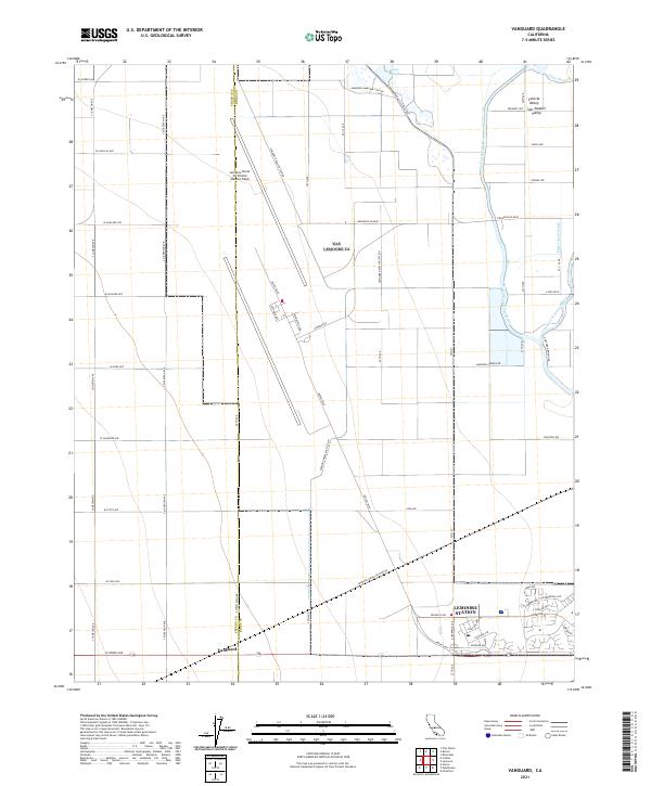 Vanguard, CA — USGS 7.5-minute topo (2021)