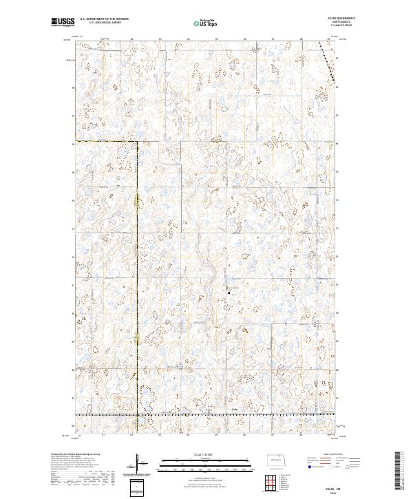 Calio, ND — USGS 7.5-minute topo (2024)