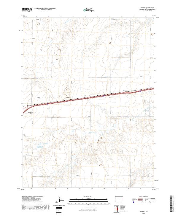 Peconic, CO — USGS 7.5-minute topo (2022)