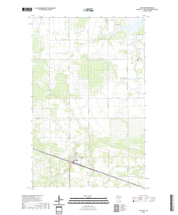 Williams, MN — USGS 7.5-minute topo (2022)