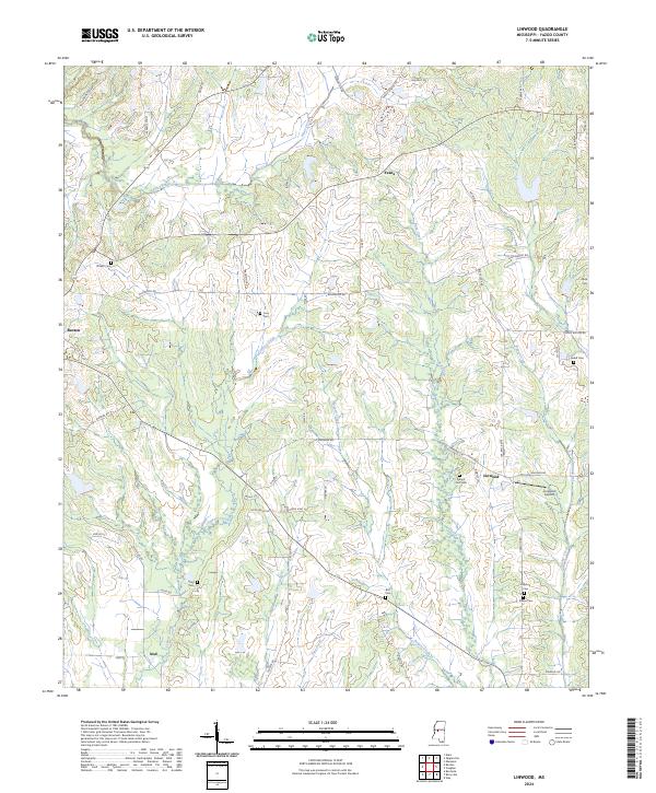 Linwood, MS — USGS 7.5-minute topo (2024)
