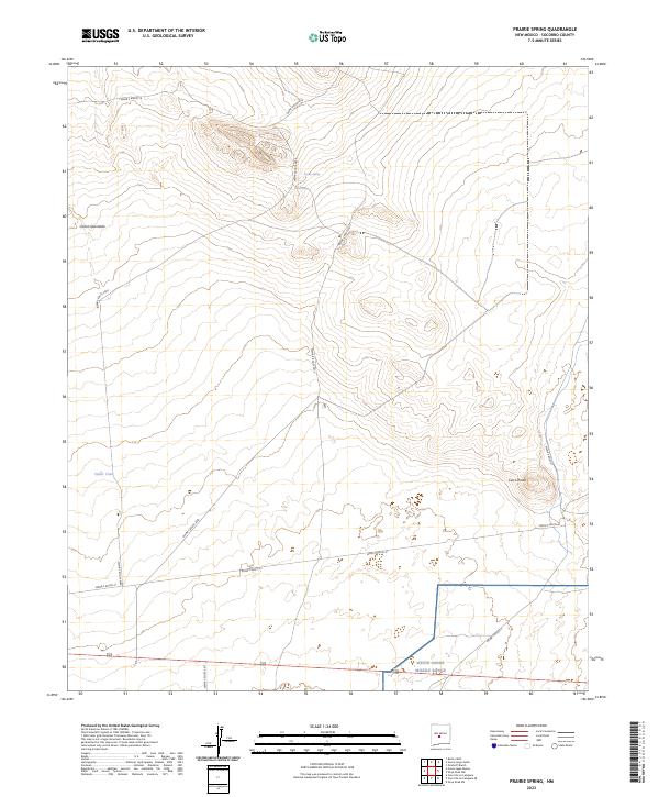Prairie Spring, NM — USGS 7.5-minute topo (2023)