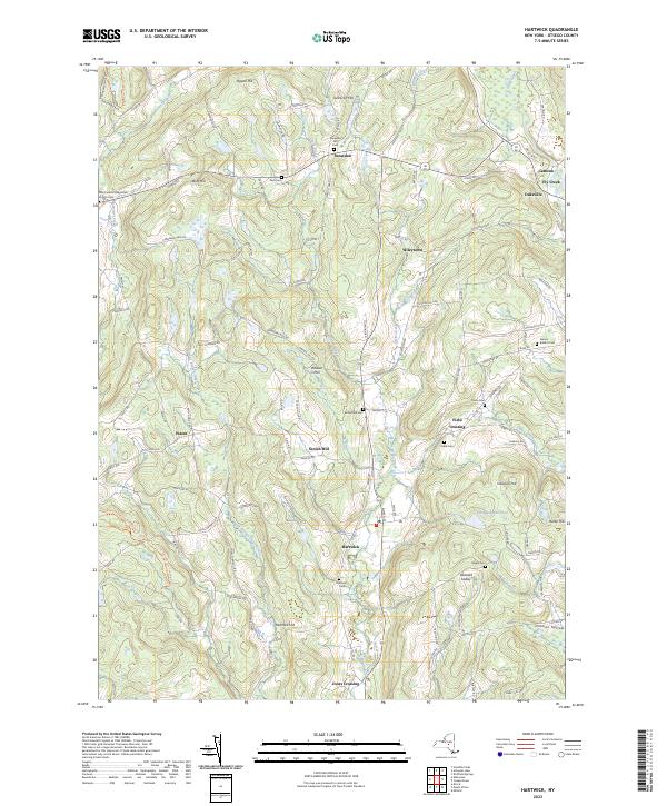 Hartwick, NY — USGS 7.5-minute topo (2023)