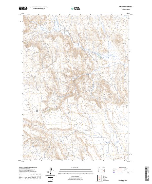 Circle Bar, OR — USGS 7.5-minute topo (2023)