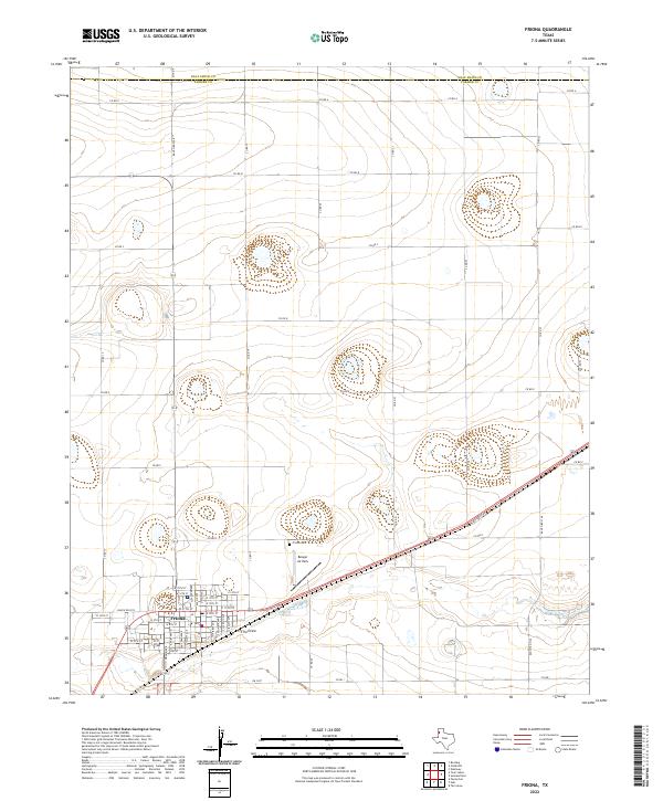 Friona, TX — USGS 7.5-minute topo (2022)