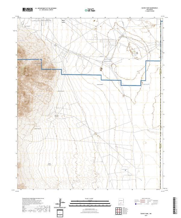 Davies Tank, NM — USGS 7.5-minute topo (2023)