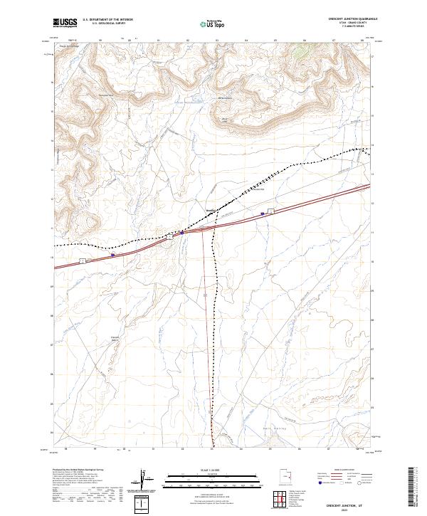 Crescent Junction, UT — USGS 7.5-minute topo (2023)
