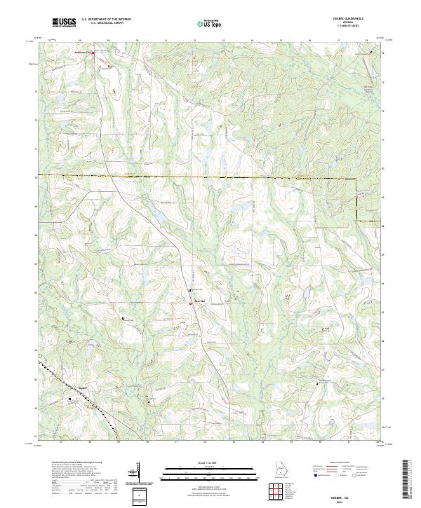 Sigsbee, GA — USGS 7.5-minute topo (2024)