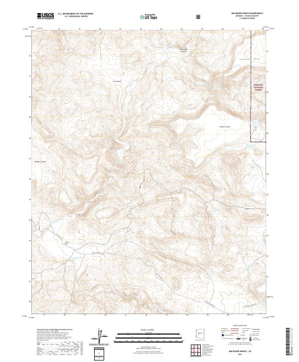 Muleshoe Ranch, AZ — USGS 7.5-minute topo (2021)