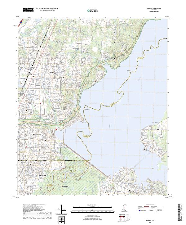Madison, MS — USGS 7.5-minute topo (2024)