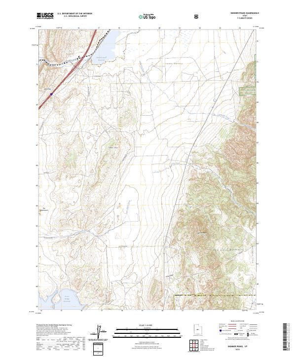 Skinner Peaks, UT — USGS 7.5-minute topo (2023)