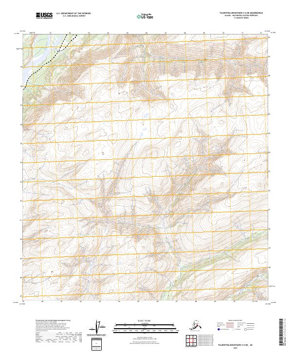 Talkeetna Mountains C-6 NE, AK — USGS 7.5-minute topo (2023)
