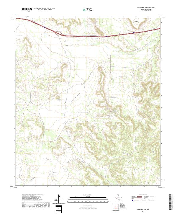 Panther Bluff, TX — USGS 7.5-minute topo (2022)