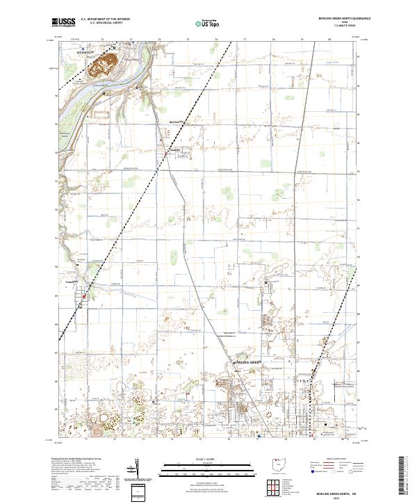 Bowling Green North, OH — USGS 7.5-minute topo (2023)