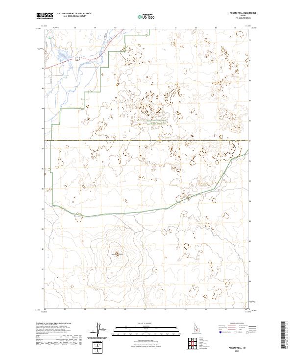 Pagari Well, ID — USGS 7.5-minute topo (2023)