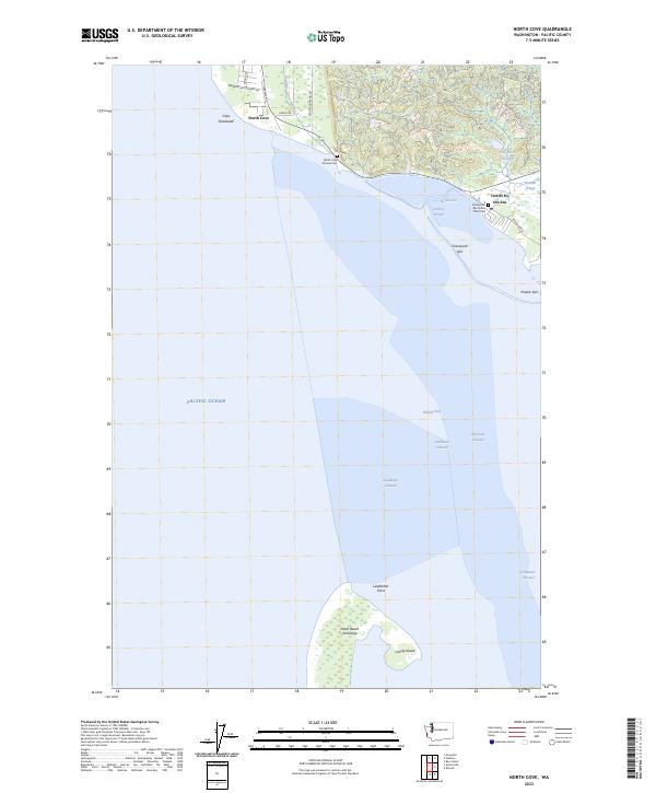 North Cove, WA — USGS 7.5-minute topo (2023)