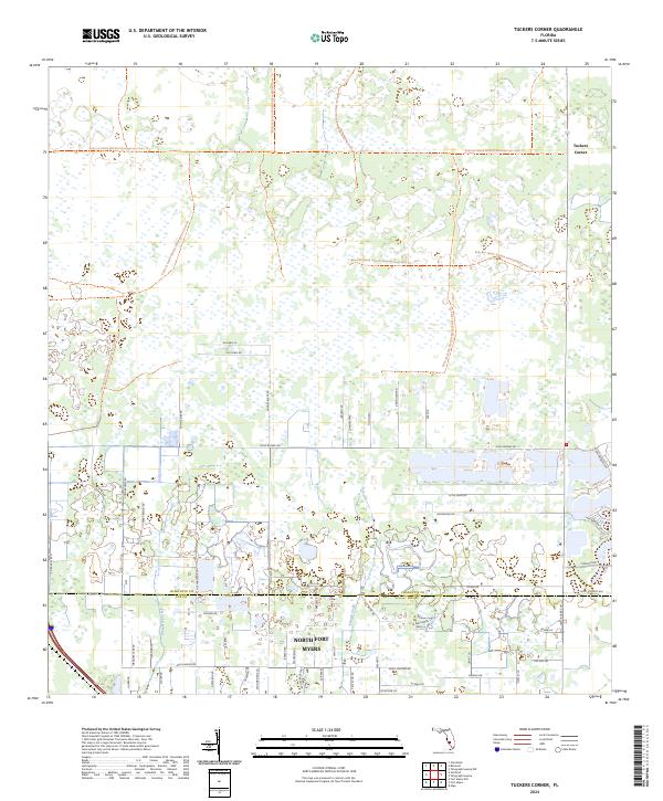 Tuckers Corner, FL — USGS 7.5-minute topo (2024)