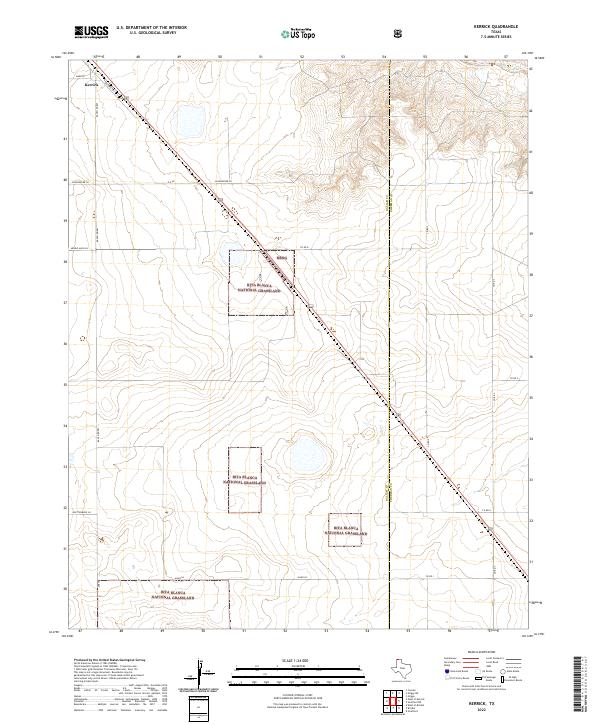 Kerrick, TX — USGS 7.5-minute topo (2022)