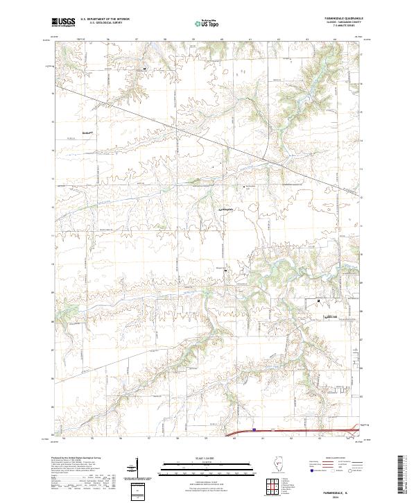 Farmingdale, IL — USGS 7.5-minute topo (2024)