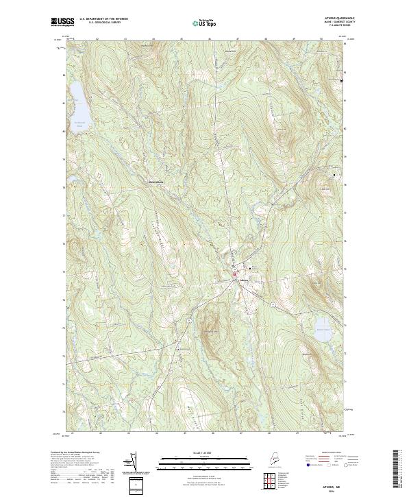 Athens, ME — USGS 7.5-minute topo (2024)