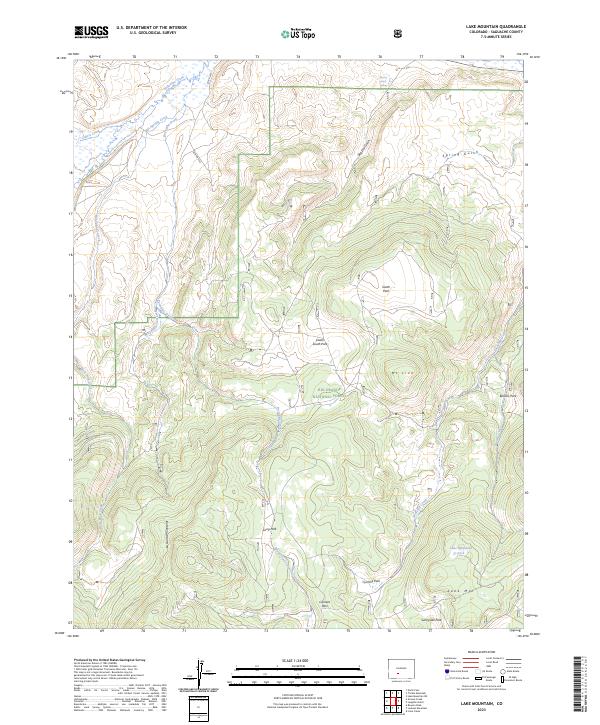 Lake Mountain, CO — USGS 7.5-minute topo (2023)