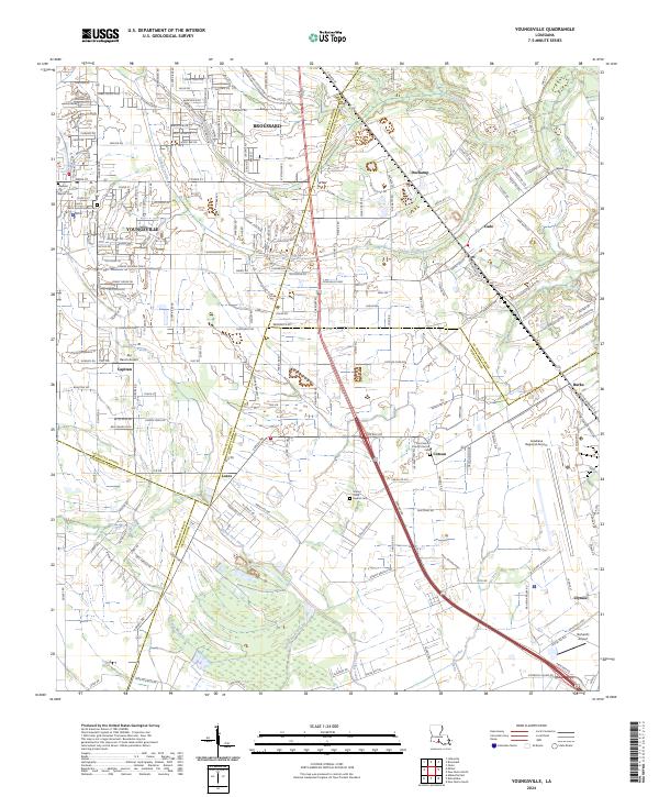Youngsville, LA — USGS 7.5-minute topo (2024)
