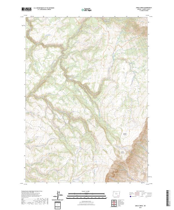 Ankle Creek, OR — USGS 7.5-minute topo (2023)