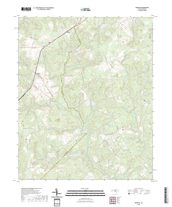Marston, NC — USGS 7.5-minute topo (2022)