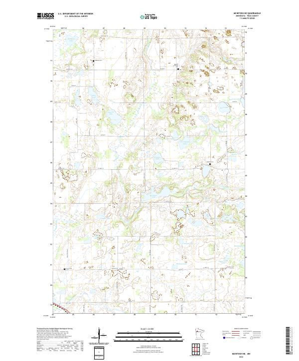 McIntosh NE, MN — USGS 7.5-minute topo (2022)