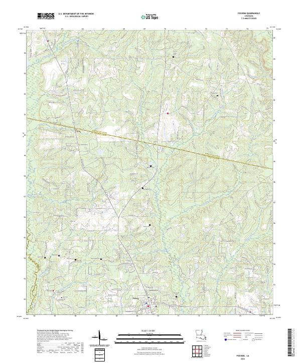 Folsom, LA — USGS 7.5-minute topo (2024)