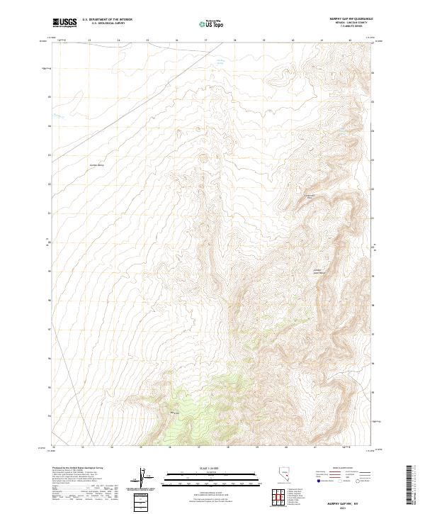 Murphy Gap NW, NV — USGS 7.5-minute topo (2021)