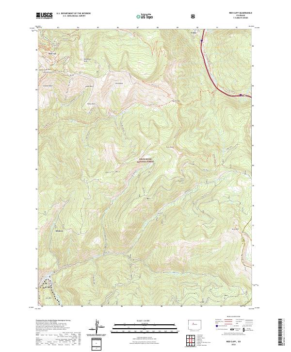 Red Cliff, CO — USGS 7.5-minute topo (2022)