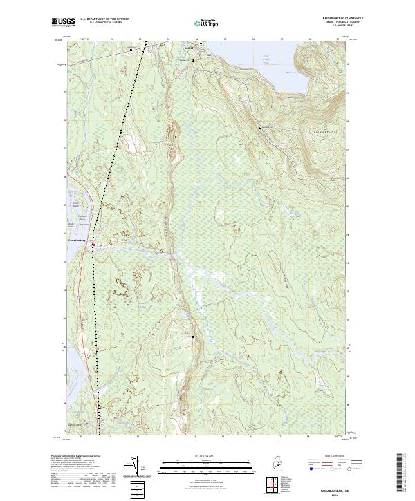 Passadumkeag, ME — USGS 7.5-minute topo (2024)
