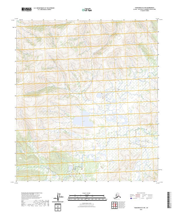 Tanacross D-6 SW, AK — USGS 7.5-minute topo (2024)